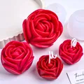 Moule silicone rose 3D pour bougie et savon – 4