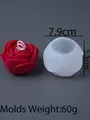 Moule silicone rose 3D pour bougie et savon – Couleur Gris clair (L)