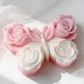 Moule silicone rose papillon pour bougie et savon – 5