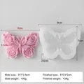 Moule silicone rose papillon pour bougie et savon – Couleur Gris clair (J-5610)