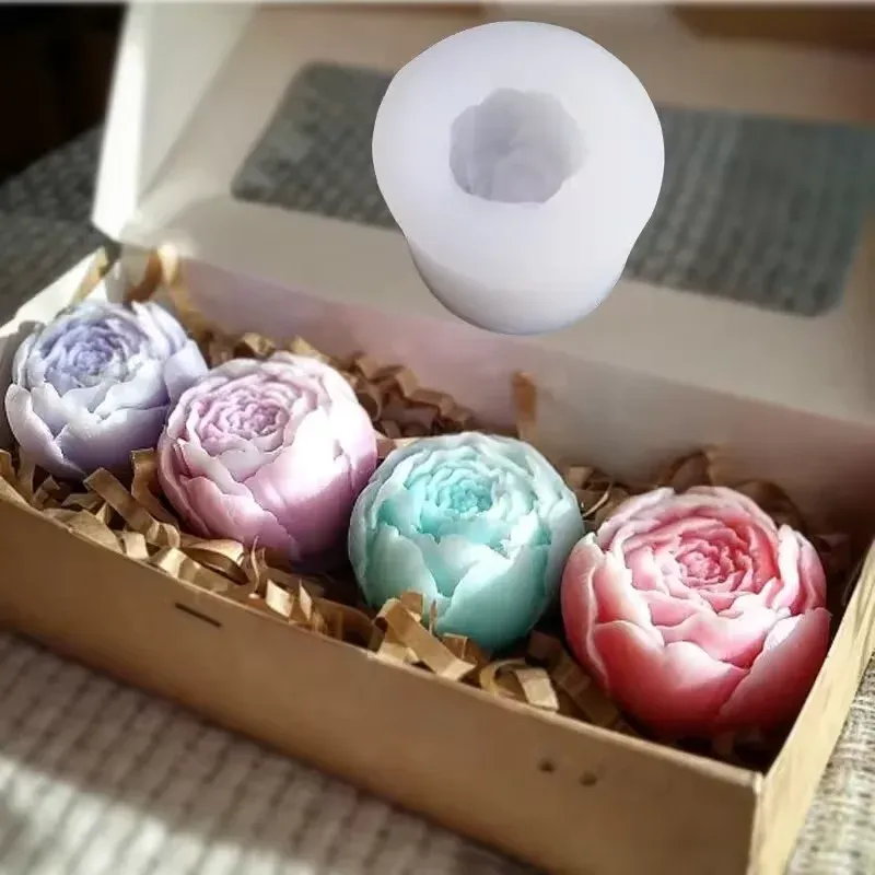 Moule silicone rose pour bougie savon et gâteau