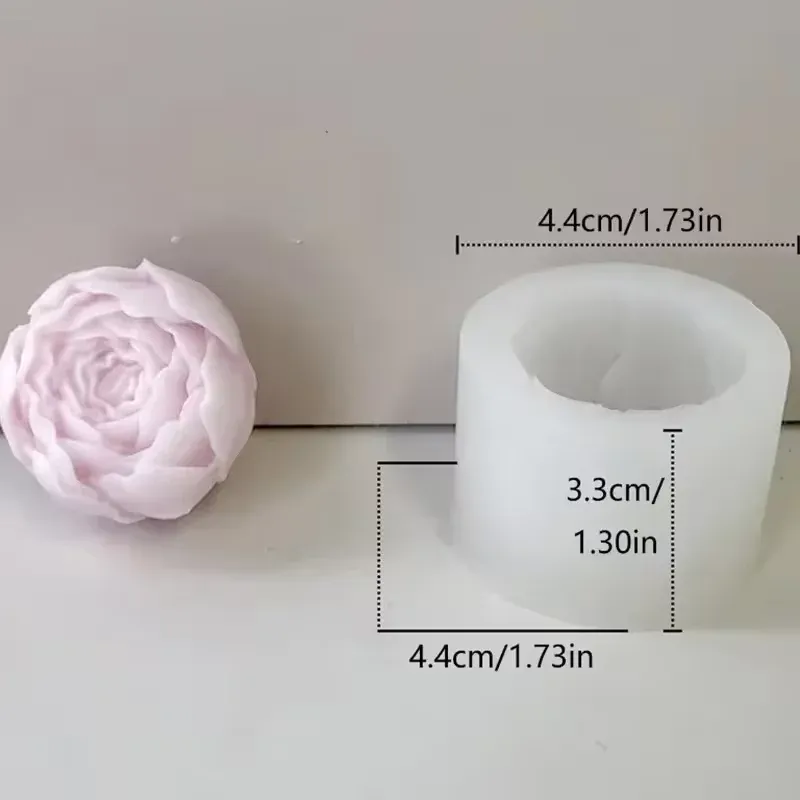 Moule silicone rose pour bougie savon et gâteau