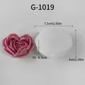 Moule silicone rose pour bougie savon et résine – Couleur BLANC (GS-1019)