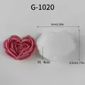 Moule silicone rose pour bougie savon et résine – Couleur BLANC PUR (GS-1020)