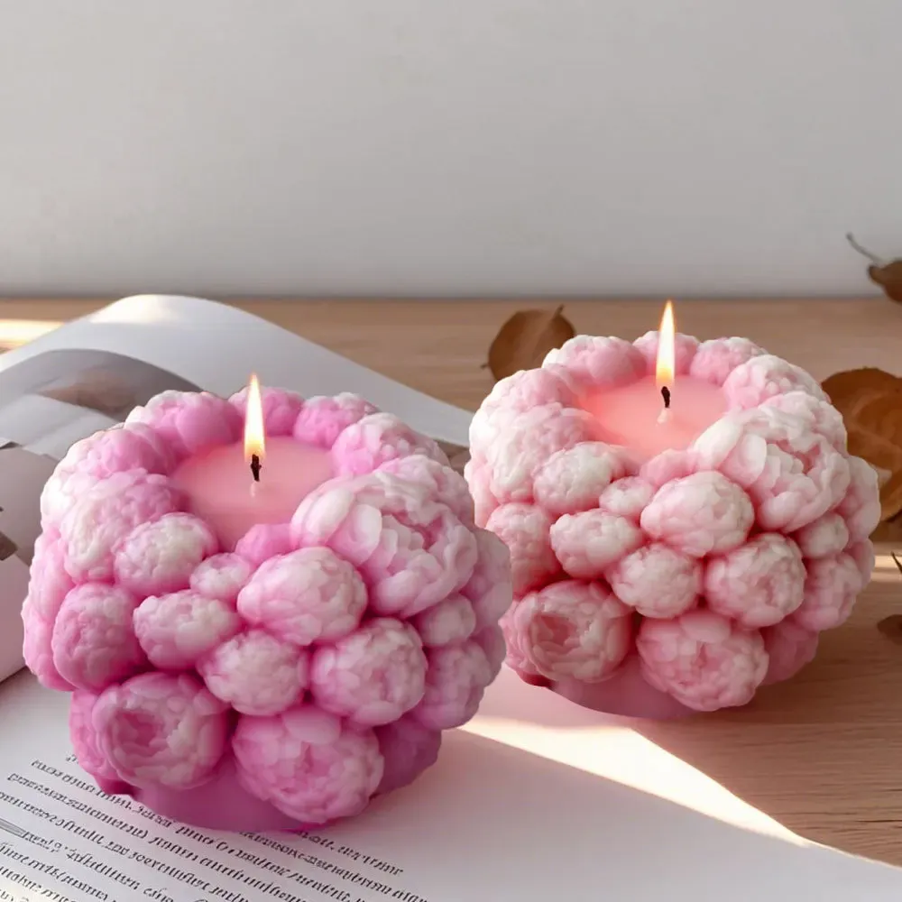 Moule silicone rose pour bougies et savons artisanaux