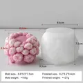 Moule silicone rose pour bougies et savons artisanaux – Couleur F340