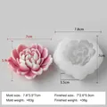 Moule silicone rose pour bougies et savons artisanaux – Couleur F349