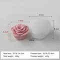 Moule silicone rose pour bougies et savons artisanaux – Couleur jaune clair (J-1136)