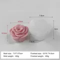 Moule silicone rose pour bougies et savons artisanaux – Couleur kaki foncé (J-1137)