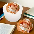 Moule silicone rose réaliste pour bougie et savon – 2
