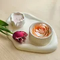 Moule silicone rose réaliste pour bougie et savon – 3