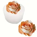 Moule silicone rose réaliste pour bougie et savon – 4