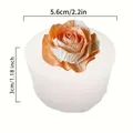 Moule silicone rose réaliste pour bougie et savon – Couleur WBXMGH