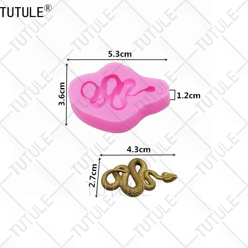 Moule silicone serpent pour gâteaux et résine