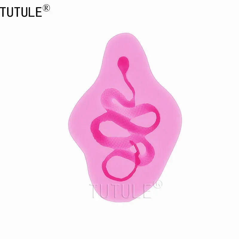 Moule silicone serpent pour gâteaux et résine