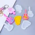 Moule silicone shaker sucette étoile ours pour porte-clés – 4