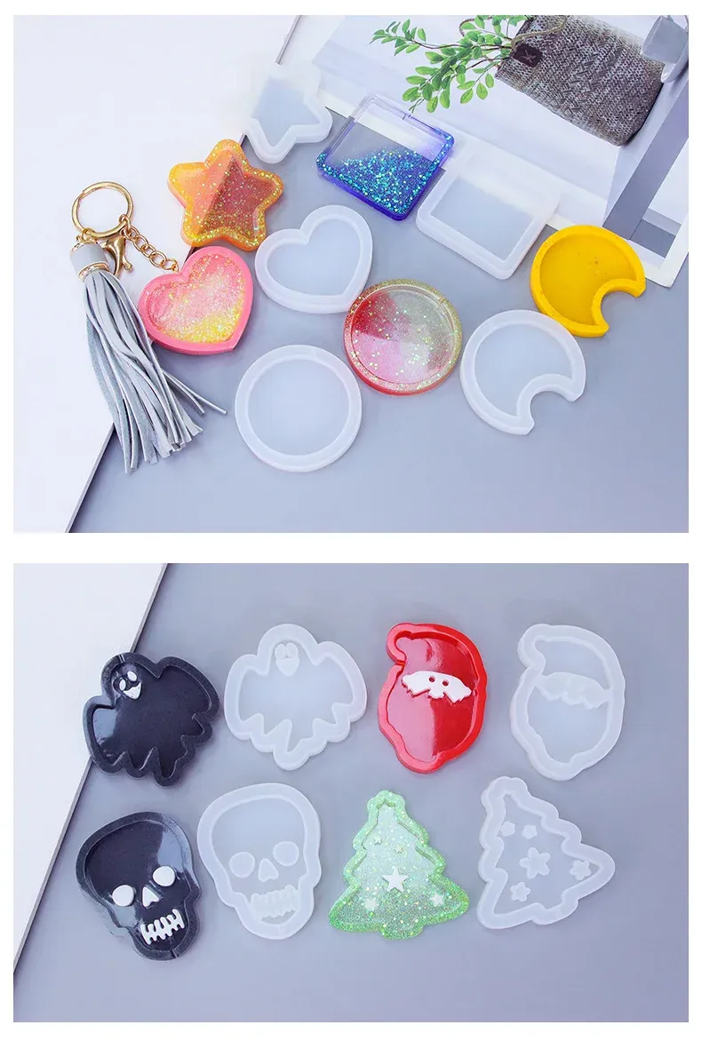 Moule silicone shaker sucette étoile ours pour porte-clés
