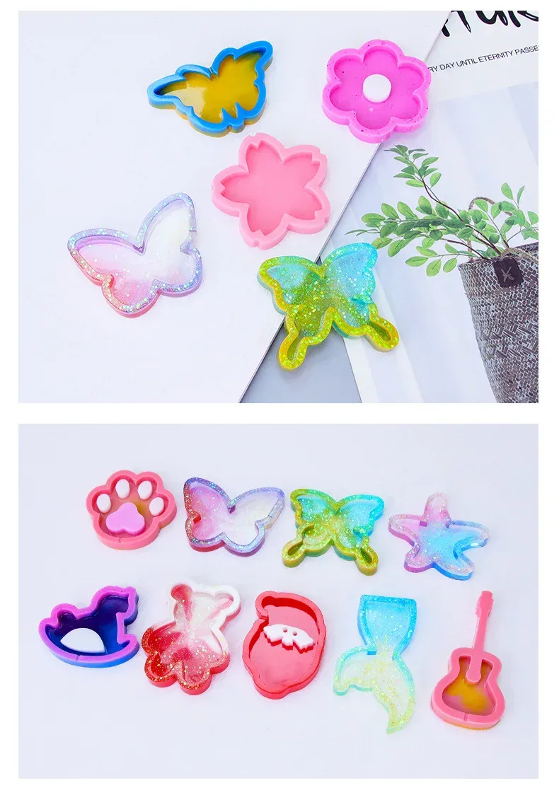 Moule silicone shaker sucette étoile ours pour porte-clés