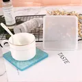 Moule silicone sous-verre cœur rond carré rectangle – 4