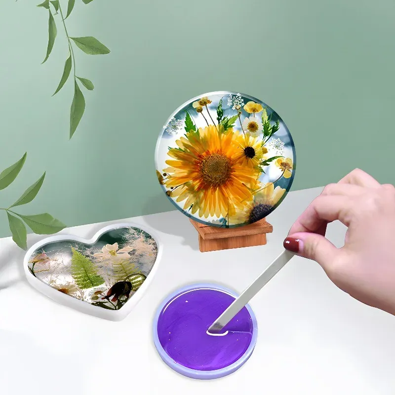 Moule silicone sous-verre cœur rond carré rectangle