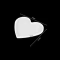 Moule silicone sous-verre cœur rond carré rectangle – Couleur Heart-01