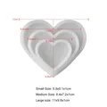 Moule silicone sous-verre cœur rond carré rectangle – Couleur Heart-04