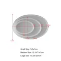 Moule silicone sous-verre cœur rond carré rectangle – Couleur Oval-04