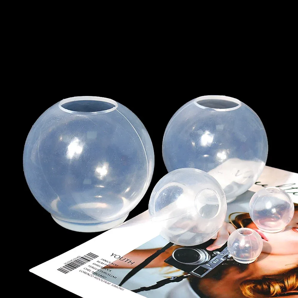 Moule silicone sphère 20 à 100 mm pour bijoux résine