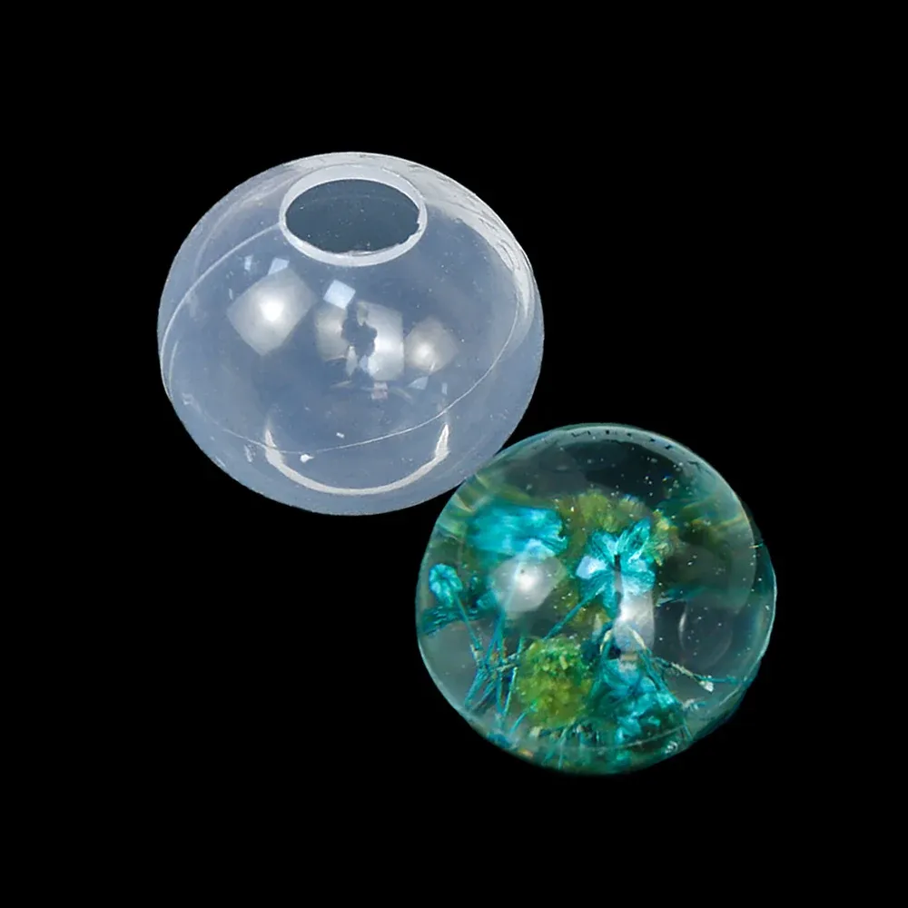Moule silicone sphère 20 à 100 mm pour bijoux résine