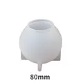 Moule silicone sphère 65 à 120 mm pour artisanat résine – Couleur 80mm