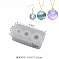 Moule silicone sphère et œuf pour bijoux – Couleur BLANC (01)