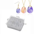 Moule silicone sphère et œuf pour bijoux – Couleur Rouge (04)