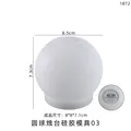 Moule silicone sphère pour bougeoir et ornement résine – Couleur vert (03)