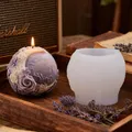 Moule silicone sphérique fleur pour bougie et savon – 3