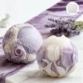 Moule silicone sphérique fleur pour bougie et savon – 4