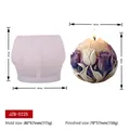 Moule silicone sphérique fleur pour bougie et savon – Couleur JZB-0225