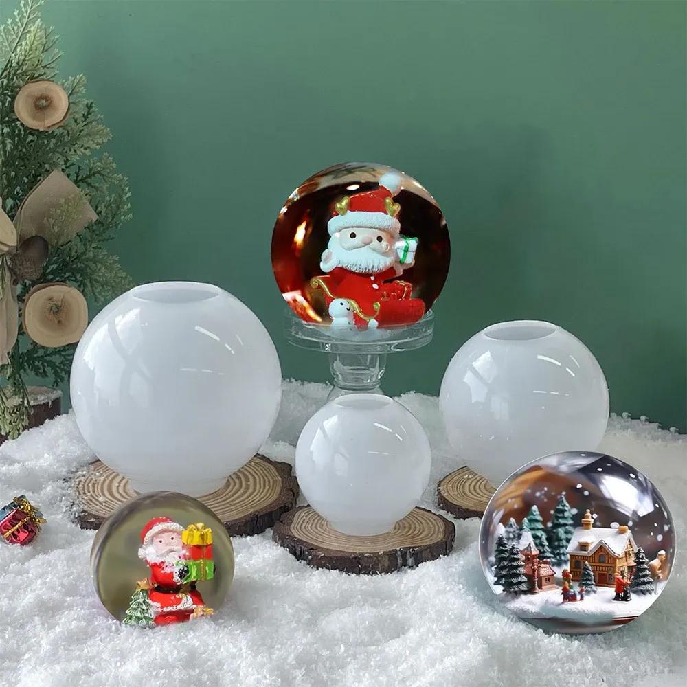 Moule silicone sphérique rond pour ornements et chocolat