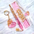 Moule silicone stylo marque-page porte-clés cœur – 3