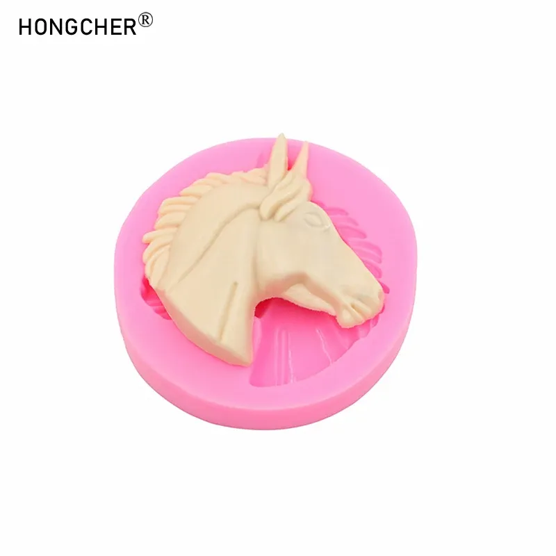 Moule silicone tête lion cheval pour bijoux chocolat