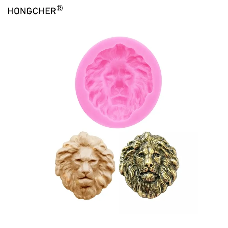 Moule silicone tête lion cheval pour bijoux chocolat