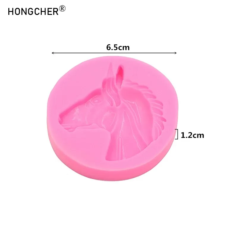 Moule silicone tête lion cheval pour bijoux chocolat