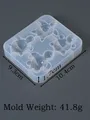 Moule silicone tortue marine 4 cavités porte-clés pendentif – Couleur Turtle