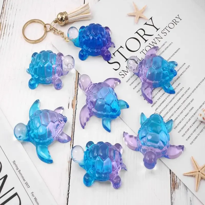 Moule silicone tortue mer pour porte-clés et bijoux