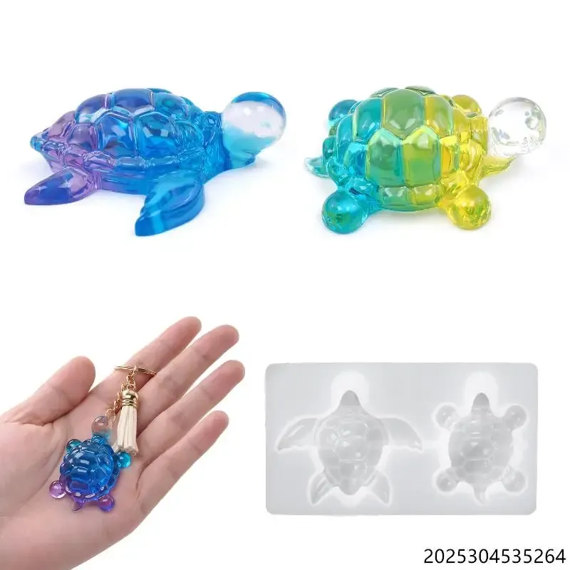 Moule silicone tortue mer pour porte-clés et bijoux