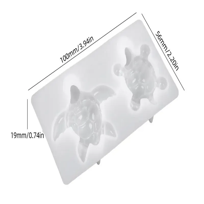 Moule silicone tortue mer pour porte-clés et bijoux