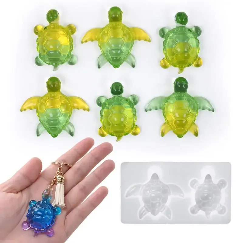 Moule silicone tortue mer pour porte-clés et bijoux