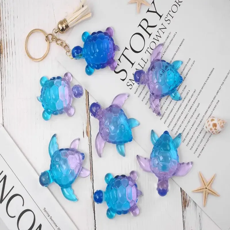 Moule silicone tortue mer pour porte-clés et bijoux