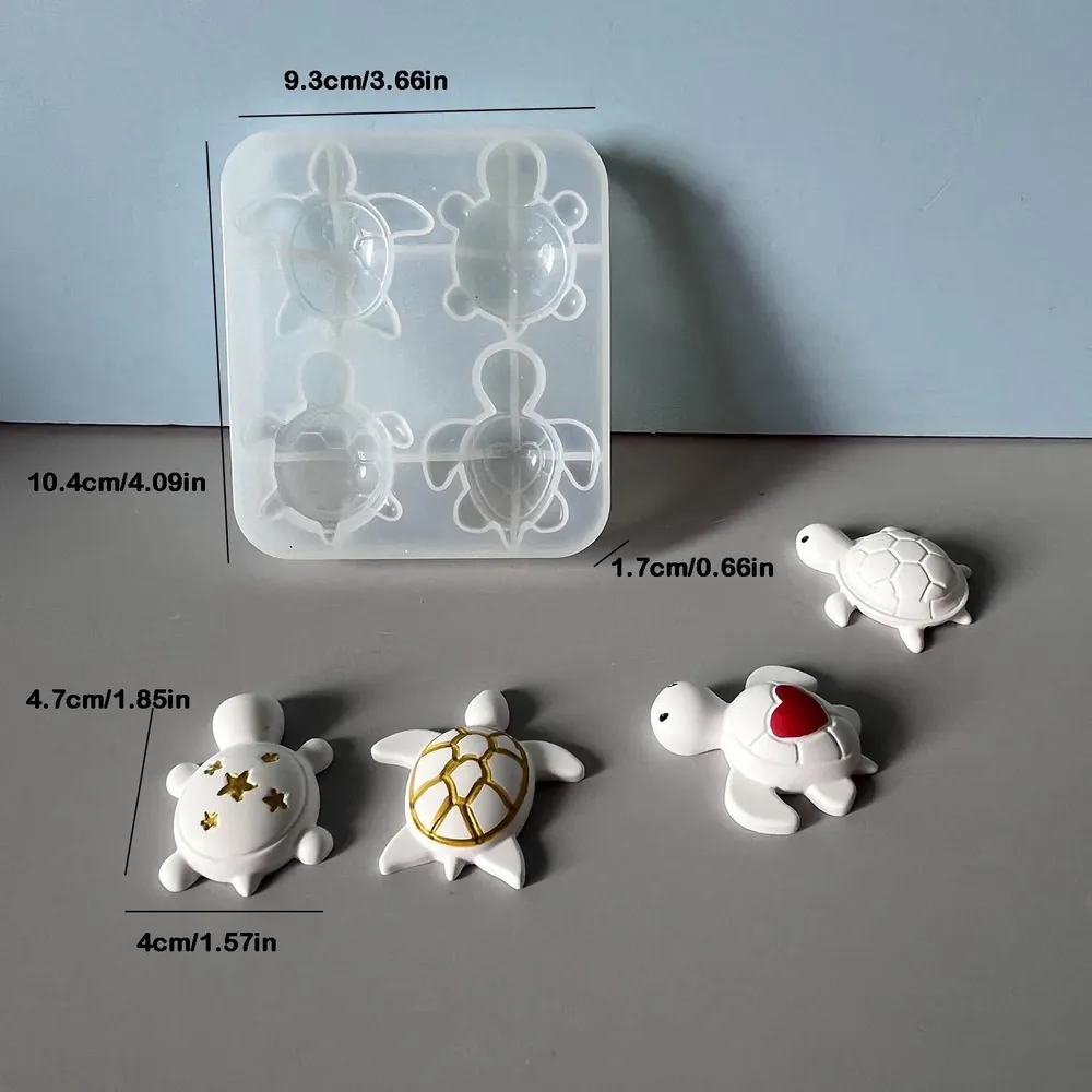 Moule silicone tortue pour porte-clés et bijoux