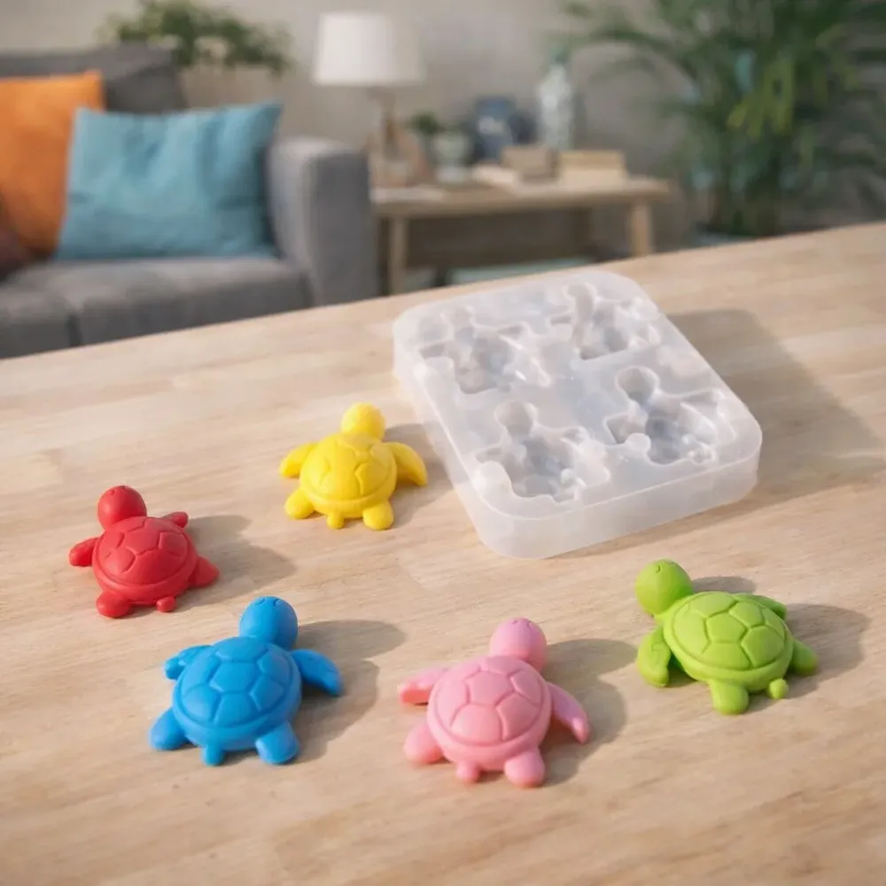 Moule silicone tortue pour porte-clés et bijoux