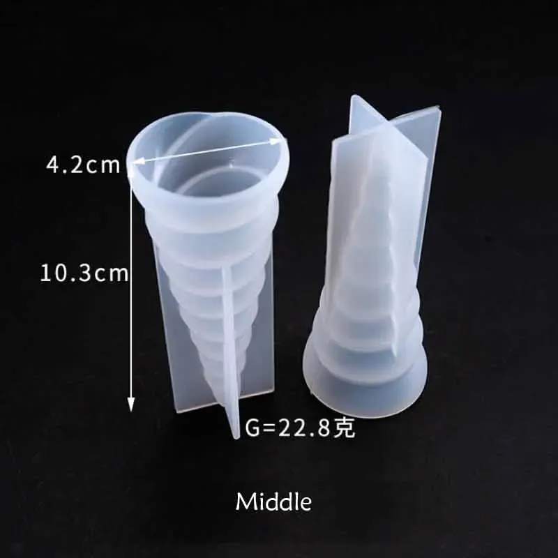 Moule silicone transparent pour bijoux et artisanat en résine époxy